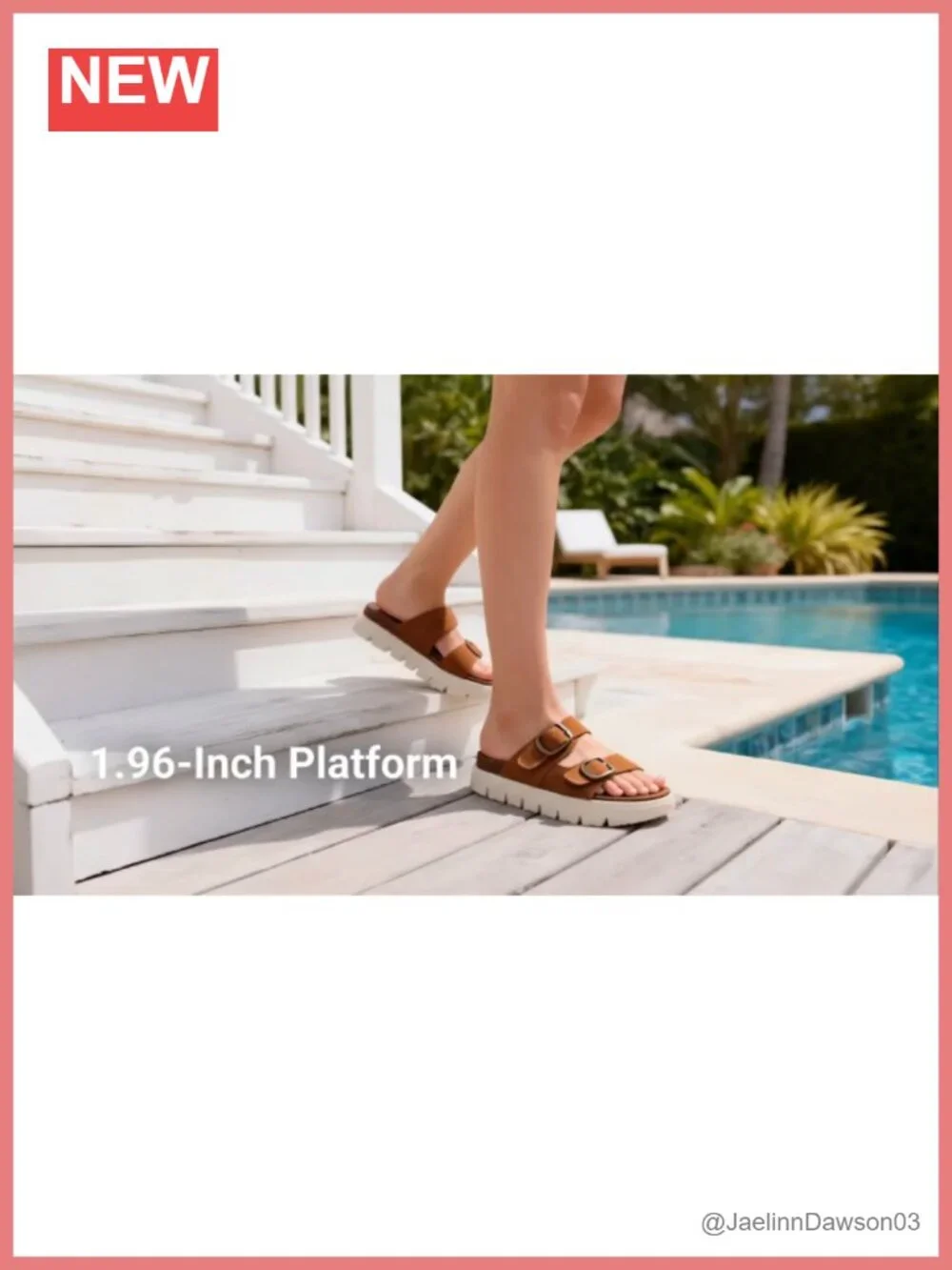 Arch Support Cork Chunky Platform Sandals with Real Leather Insole